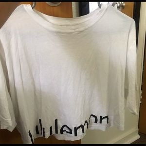 Lululemon crop top tee shirt